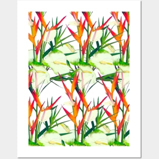 Tropical  Flowers Posters and Art